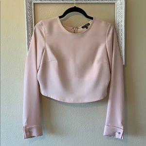 INTERMIX High/Low Blouse with French Cuffs